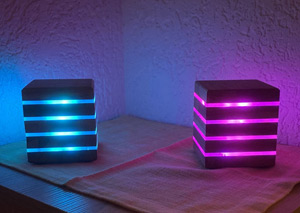 LED-Holzwürfel RGB